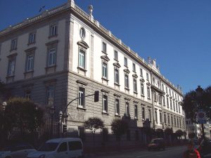 Fachada de la sede del Tribunal Supremo de España en Madrid